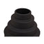 Hamilton Interiors Living Fabia Black Large Step Design Vase House of Isabella UK