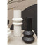 Hamilton Interiors Living Fabia Black Ribbed Vase House of Isabella UK