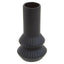 Hamilton Interiors Living Fabia Black Ribbed Vase House of Isabella UK