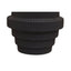 Hamilton Interiors Living Fabia Black Small Step Design Vase House of Isabella UK