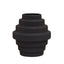 Hamilton Interiors Living Fabia Black Small Step Design Vase House of Isabella UK