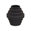Hamilton Interiors Living Fabia Black Small Step Design Vase House of Isabella UK