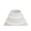 Hamilton Interiors Living Fabia White Large Step Design Vase House of Isabella UK