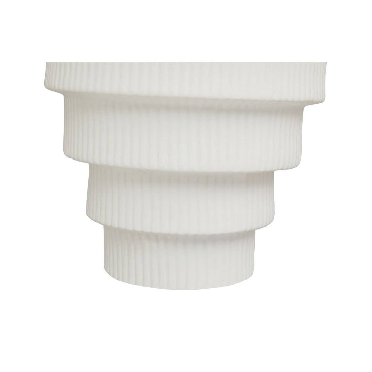 Hamilton Interiors Living Fabia White Large Step Design Vase House of Isabella UK