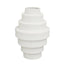 Hamilton Interiors Living Fabia White Large Step Design Vase House of Isabella UK