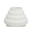Hamilton Interiors Living Fabia White Small Step Design Vase House of Isabella UK