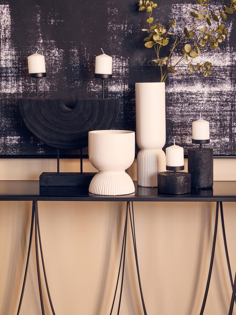 Hamilton Interiors Living Fia White Vase House of Isabella UK