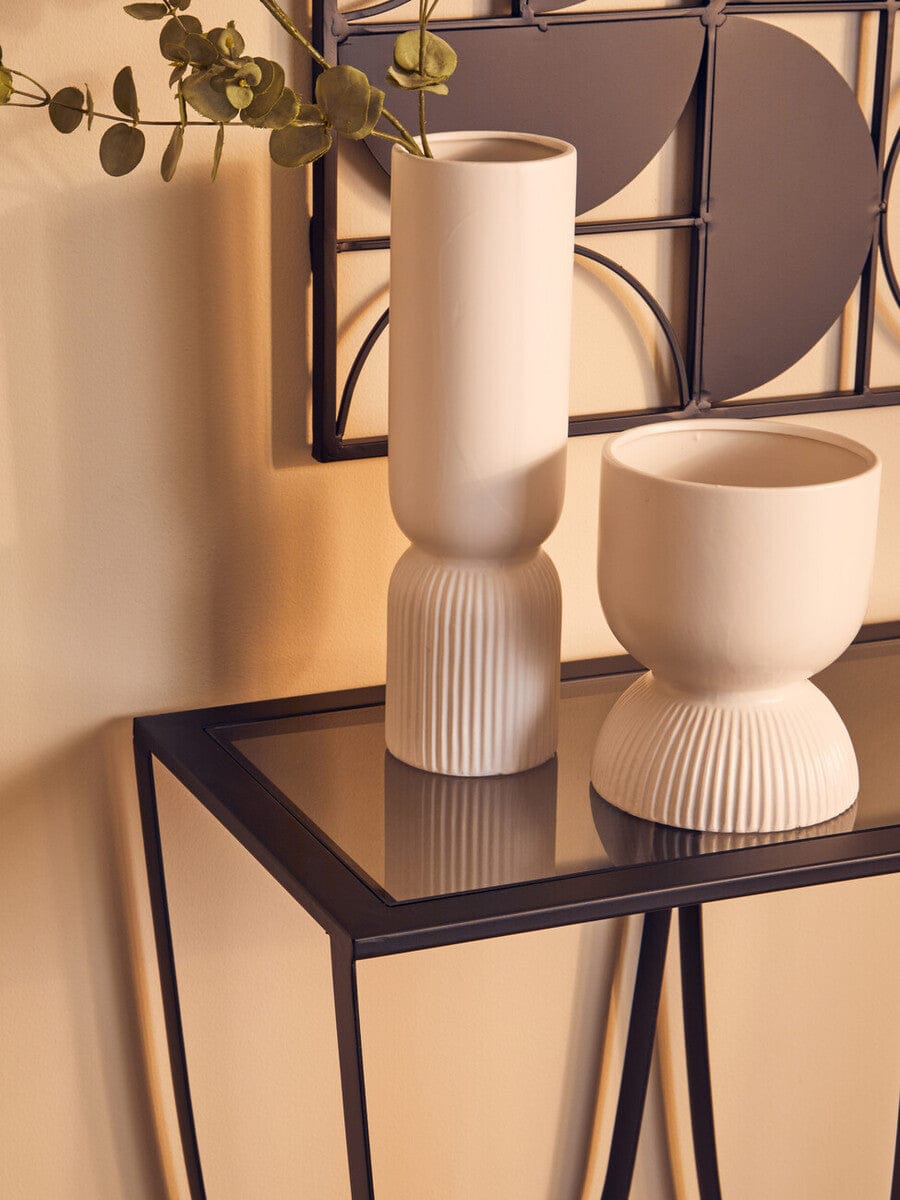 Hamilton Interiors Living Fia White Vase House of Isabella UK