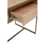 Hamilton Interiors Living Grenoble Oak Veneer 2 Drawer Desk House of Isabella UK