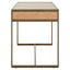 Hamilton Interiors Living Grenoble Oak Veneer 2 Drawer Desk House of Isabella UK