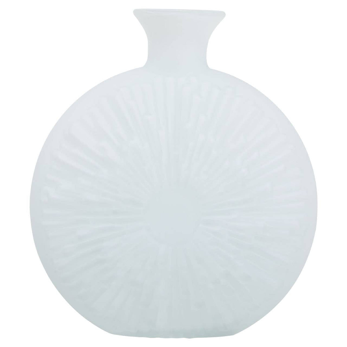 Hamilton Interiors Living Hadia Matte White Glass Vase House of Isabella UK