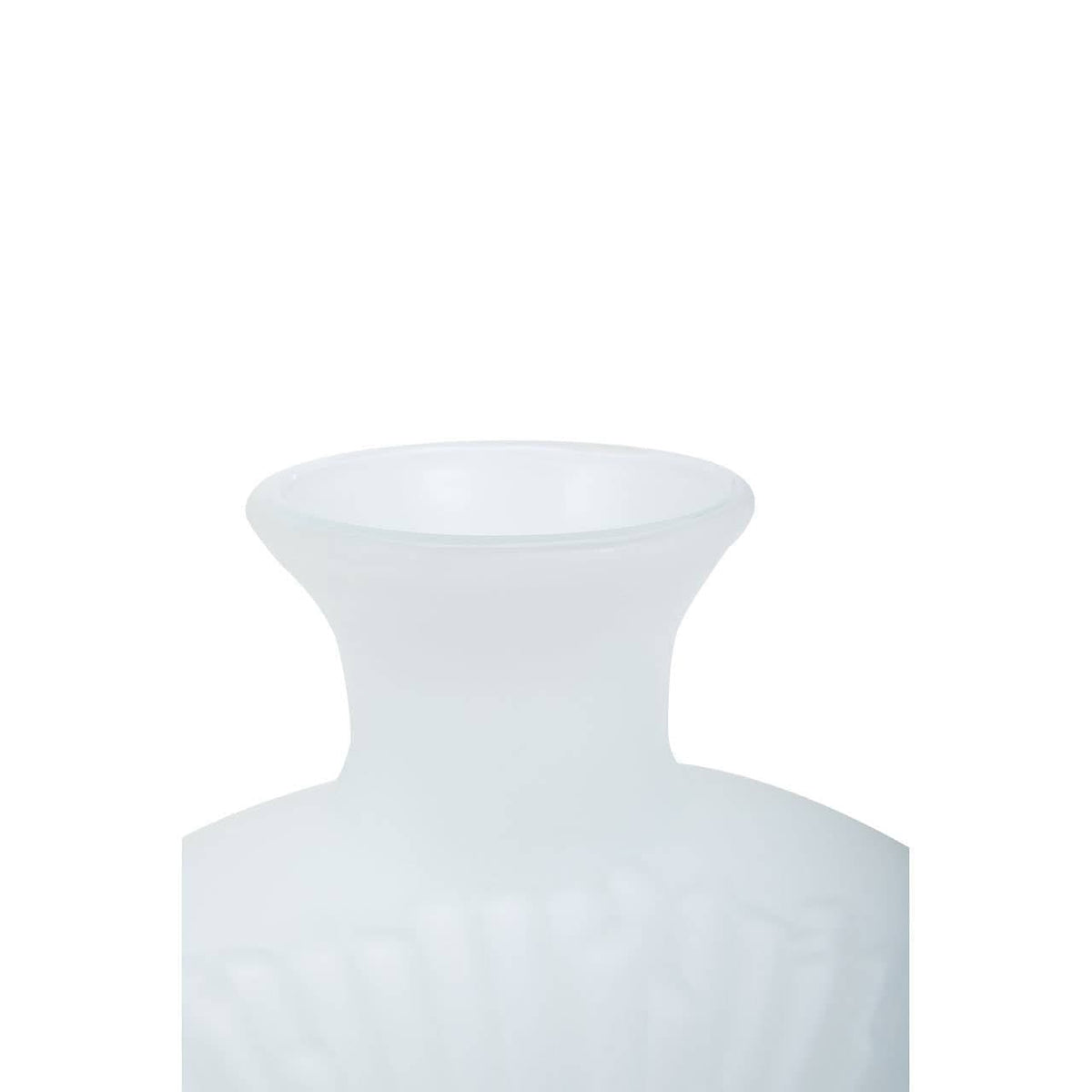 Hamilton Interiors Living Hadia Matte White Glass Vase House of Isabella UK