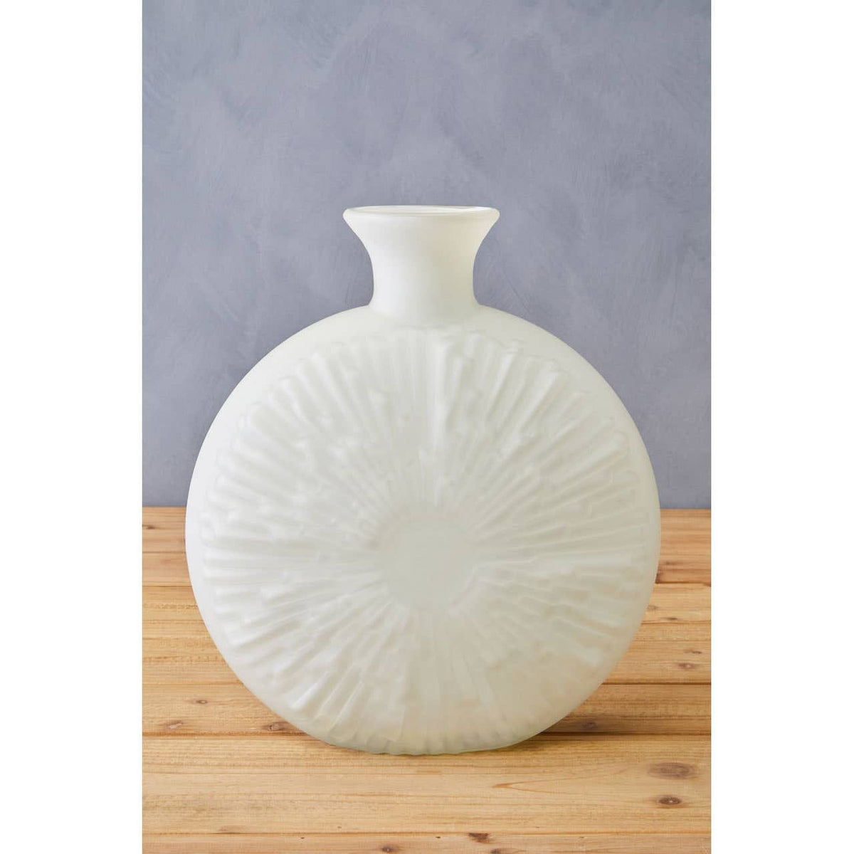 Hamilton Interiors Living Hadia Matte White Glass Vase House of Isabella UK