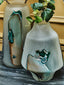 Hamilton Interiors Living Hakan Glass Vase with Marbled Design House of Isabella UK