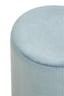 Hamilton Interiors Living Haley Blue Velvet Pouffe House of Isabella UK