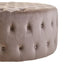 Hamilton Interiors Living Haley Mink Velvet Round Tufted Footstool House of Isabella UK