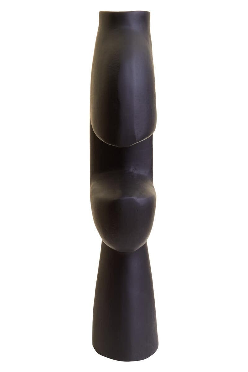 Hamilton Interiors Living Hapax Abstract Large Black Vase House of Isabella UK