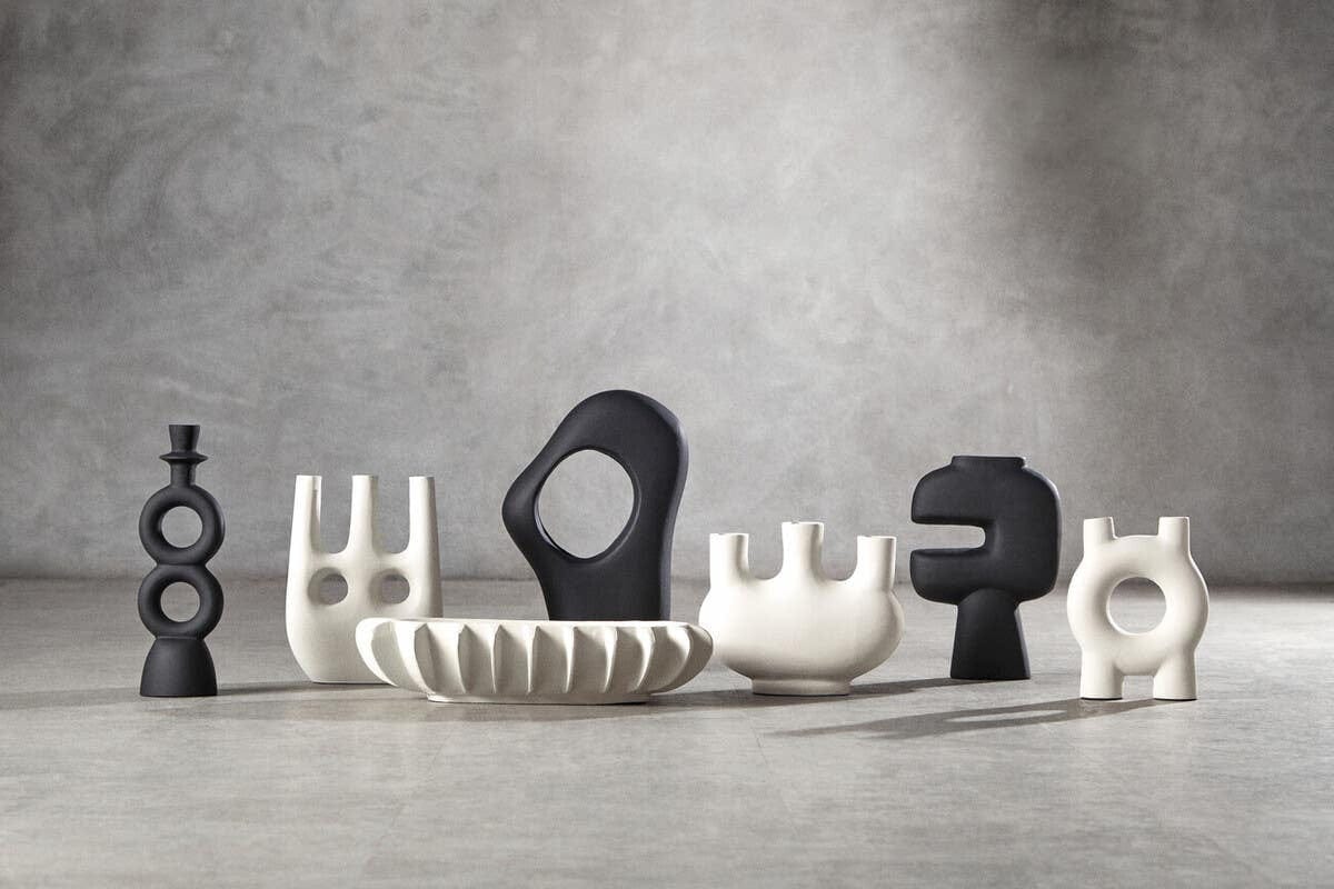 Hamilton Interiors Living Hapax Small Cream Vase House of Isabella UK