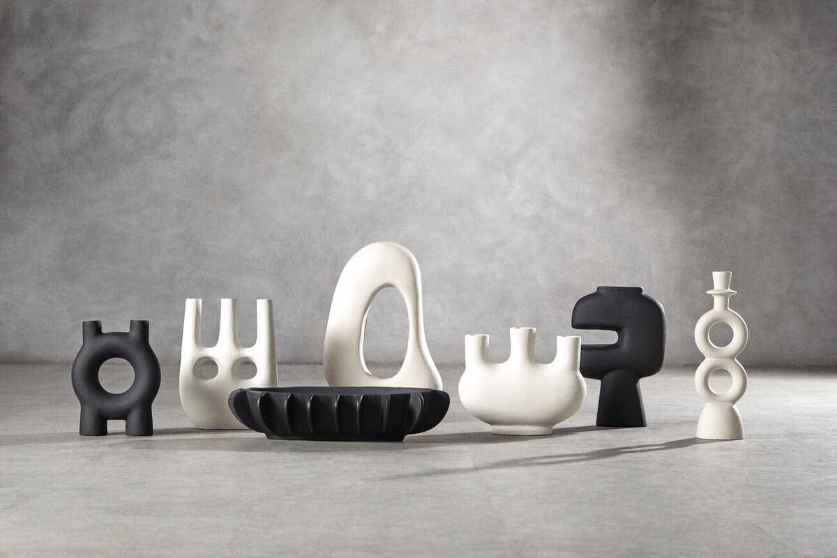 Hamilton Interiors Living Hapax Small Cream Vase House of Isabella UK