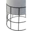 Hamilton Interiors Living Hayes Cage Frame Velvet Stool House of Isabella UK