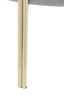 Hamilton Interiors Living Hayes Round Grey Velvet Stool House of Isabella UK