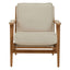 Hamilton Interiors Living Hector Natural Linen and Oak Wood Armchair House of Isabella UK