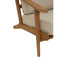 Hamilton Interiors Living Hector Natural Linen and Oak Wood Armchair House of Isabella UK