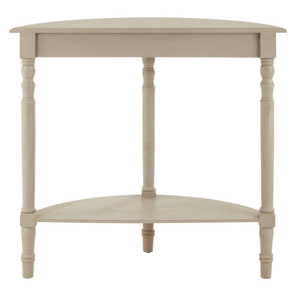 Hamilton Interiors Living Heritage Grey Putty Pine Wood Half Moon Console Table House of Isabella UK