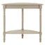 Hamilton Interiors Living Heritage Grey Putty Pine Wood Half Moon Console Table House of Isabella UK