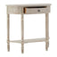 Hamilton Interiors Living Heritage Natural Wash Pine Wood Half Moon Console Table with Drawer House of Isabella UK
