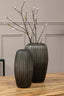 Hamilton Interiors Living Hessa Small Dark Grey Glass Vase House of Isabella UK