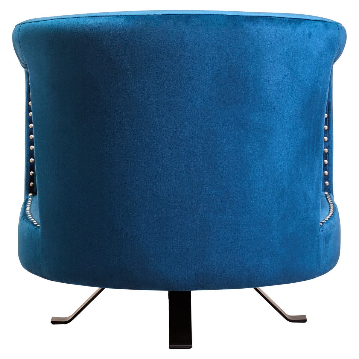 Hamilton Interiors Living Hestia Blue Velvet Swivel Chair House of Isabella UK