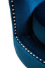Hamilton Interiors Living Hestia Blue Velvet Swivel Chair House of Isabella UK