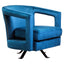 Hamilton Interiors Living Hestia Blue Velvet Swivel Chair House of Isabella UK