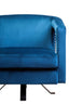 Hamilton Interiors Living Hestia Blue Velvet Swivel Chair House of Isabella UK