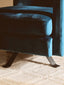 Hamilton Interiors Living Hestia Blue Velvet Swivel Chair House of Isabella UK