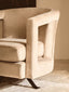 Hamilton Interiors Living Hestia Mink Velvet Swivel Chair House of Isabella UK