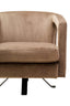 Hamilton Interiors Living Hestia Mink Velvet Swivel Chair House of Isabella UK