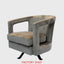 Hamilton Interiors Living Hestia Mink Velvet Swivel Chair House of Isabella UK
