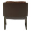 Hamilton Interiors Living Hoxton Brown Leather Sledge Base Lounge Chair House of Isabella UK