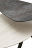 Hamilton Interiors Living Imperia 2 Tier Small Asymmetrical Ceramic Coffee Table House of Isabella UK