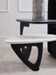 Hamilton Interiors Living Imperia 2 Tier Small Asymmetrical Ceramic Coffee Table House of Isabella UK