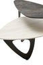 Hamilton Interiors Living Imperia 2 Tier Small Asymmetrical Ceramic Coffee Table House of Isabella UK