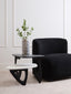 Hamilton Interiors Living Imperia 2 Tier Small Asymmetrical Ceramic Coffee Table House of Isabella UK