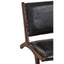 Hamilton Interiors Living Inca Genuine Black Leather Lounge Chair House of Isabella UK