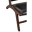 Hamilton Interiors Living Inca Genuine Black Leather Lounge Chair House of Isabella UK