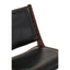 Hamilton Interiors Living Inca Genuine Black Leather Lounge Chair House of Isabella UK