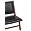 Hamilton Interiors Living Inca Genuine Black Leather Lounge Chair House of Isabella UK