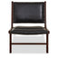 Hamilton Interiors Living Inca Genuine Black Leather Lounge Chair House of Isabella UK