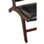 Hamilton Interiors Living Inca Genuine Black Leather Lounge Chair House of Isabella UK